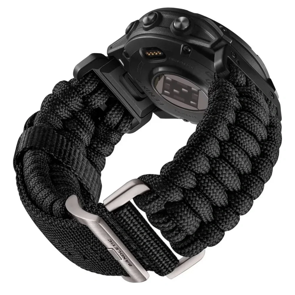 Bandletic Garmin Quick Fit Band R - Nylon 22 mm Black New in Box
